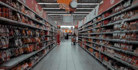 Flooring installation for supermarkets